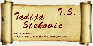 Tadija Steković vizit kartica